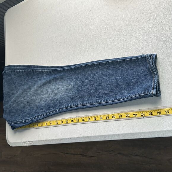 Old Navy Womens Jeans 14 Short Cigarette Curvy Skinny Blue Stretch Whiskered - Picture 5 of 9